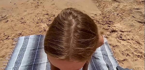  Amateur babe POV fucking on the beach